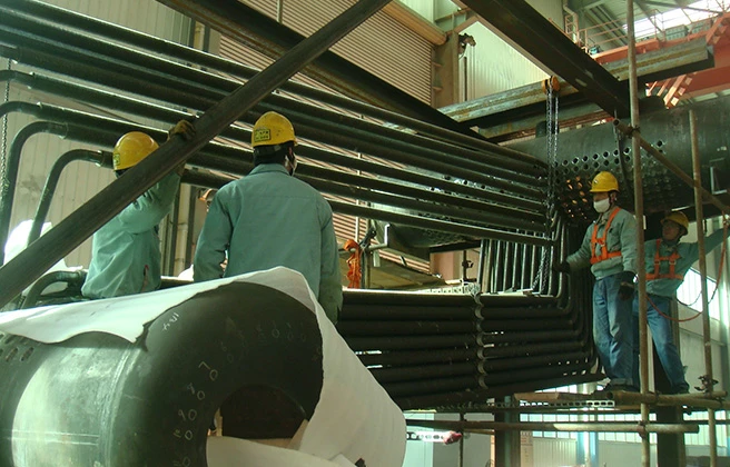 waste heat boiler evaporator tube section