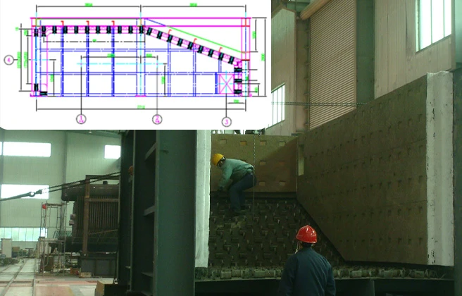 water cooled refractory free waste heat boiler inlet duct