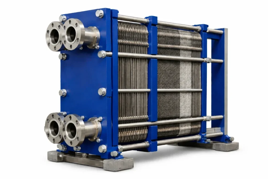 diagram of plate heat exchanger