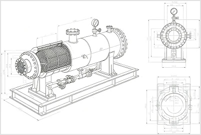 gas preheater process diagram