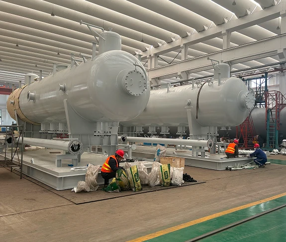 gelan shell and tube heat exchanger skid mounted system