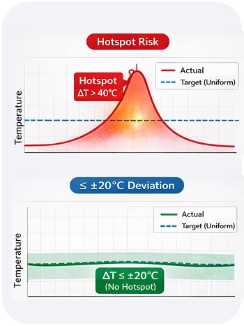 preheater temperature uniformity design