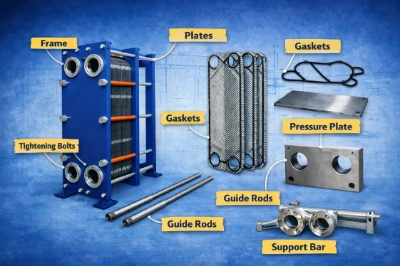structure of plate heat exchanger