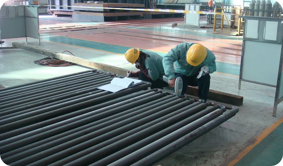 waste heat boiler quality inspection and hydrotest for mobile