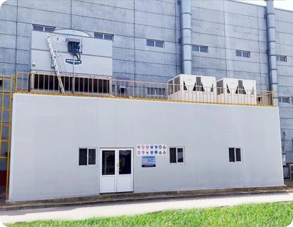 central cooling system for multi furnace production