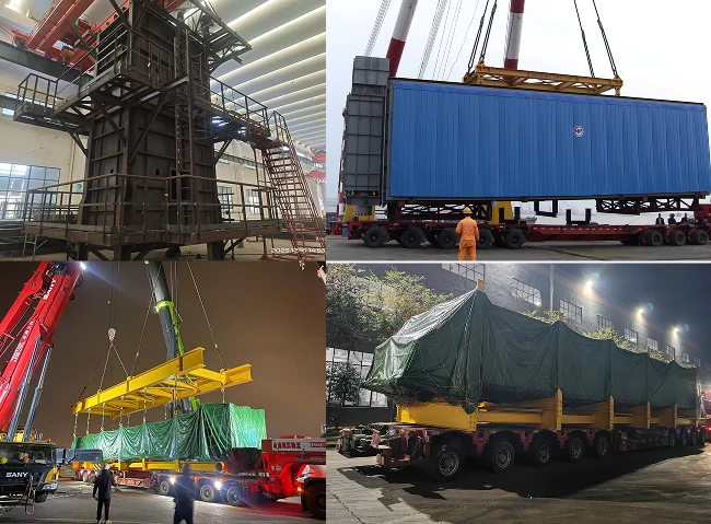 industrial equipment export delivery support
