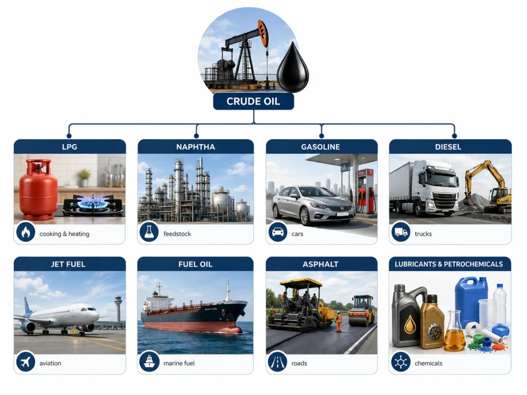 refined petroleum products