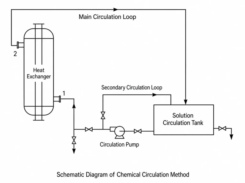 chemical cleaning procedure for heat exchangers