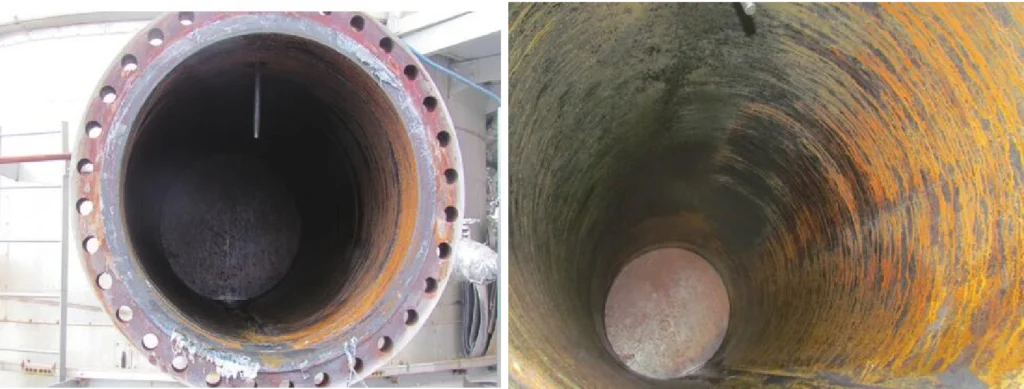 inlet area erosion corrosion