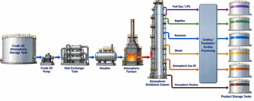 Differences Between an Atmospheric Storage Tank, an Atmospheric Furnace, and an Atmospheric Distillation Unit