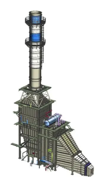 waste heat boiler drawing